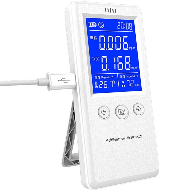 

Air Quality Tester, Air Quality Monitor Indoor,(HCHO) Formaldehyde Detector,Sensor, Detect & Test Indoor Pollution, TVOC 19QB