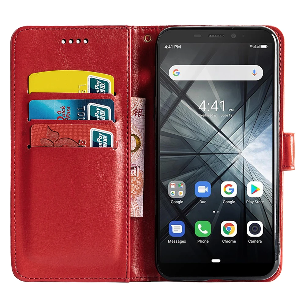 

ROEMI For Ulefone Armor X3 Soft and Comfortable Easy to Insert and Remove Three Colors Dirt-Resistant Plain Leather Case