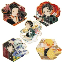 pf1213 japanese anime manga icons enamel pin badge cartoons collar lapel pin for backpacks decoration jewelry gifts
