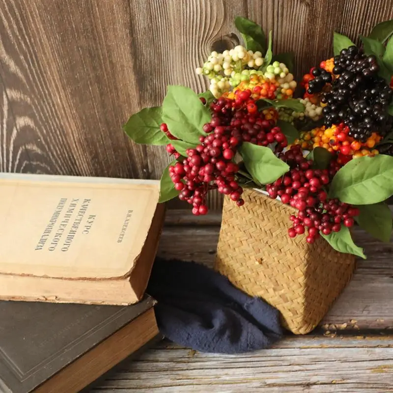 Рождество стебель с ягодами декоративные пластиковые Berry выбор искусственные