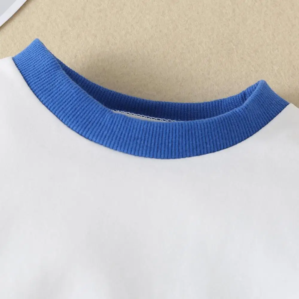 Одежда для маленьких мальчиков 2019 Осенний свитшот модные топы с цветными блоками