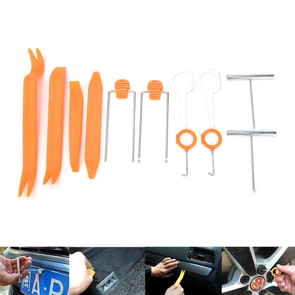 

12PCS Auto Car Disassembly Install Navigator Pry Screw Cap Panel Removal Repair Kit Set Radio Door Trim Dash Remover Tools
