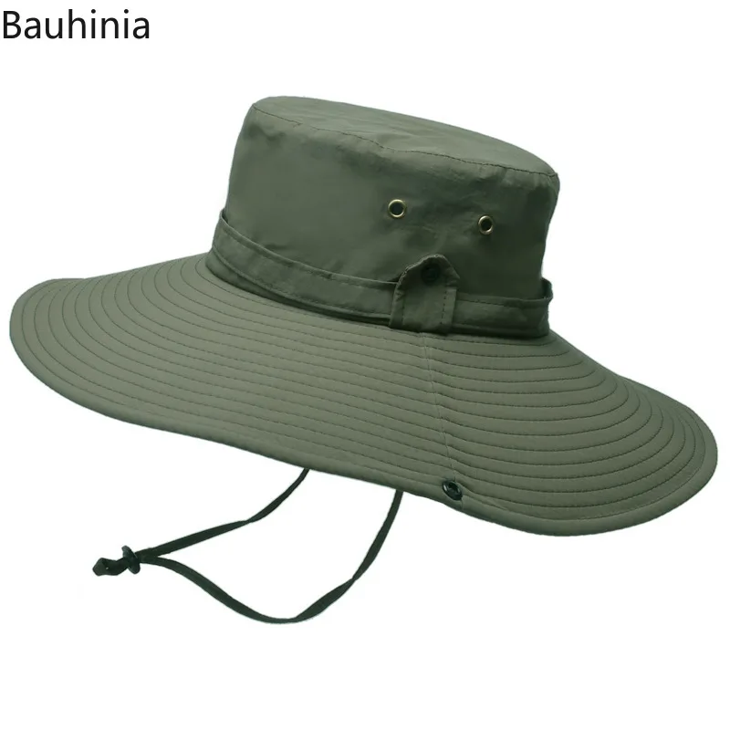 

Summer Men outdoor beach hat waterproof Fisherman hat With Large Brim shade sun proof Quick drying UV Protection sun hat