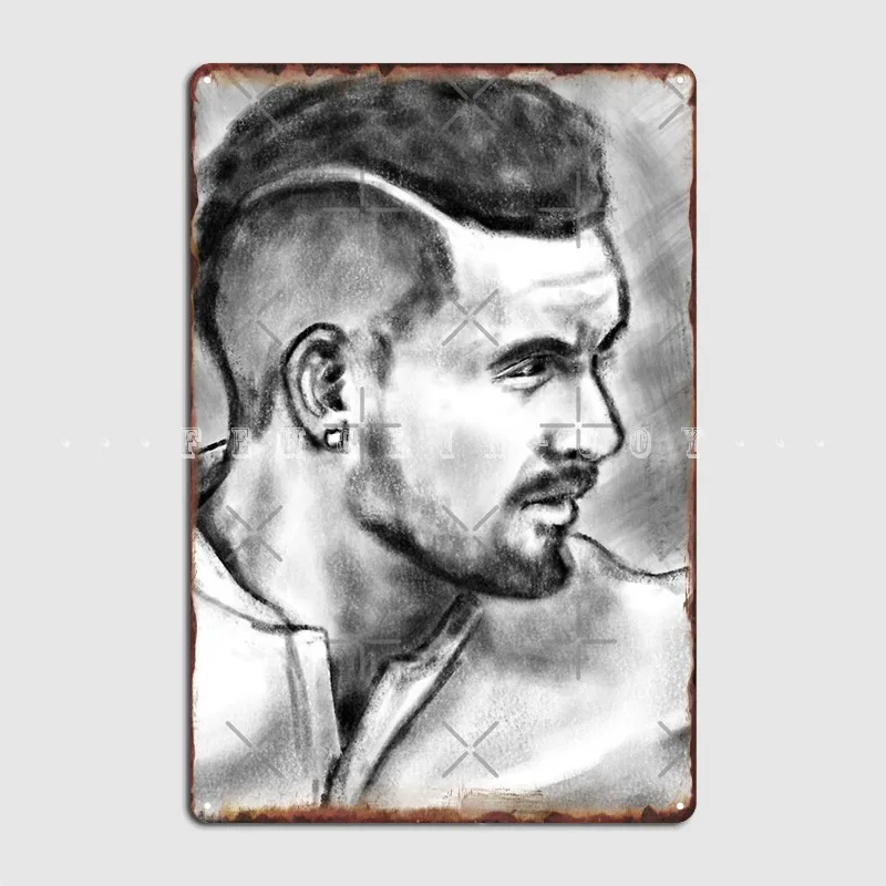 

Nick Kyrgios Metal Sign Wall Mural Home Create Plaques Tin Sign Posters