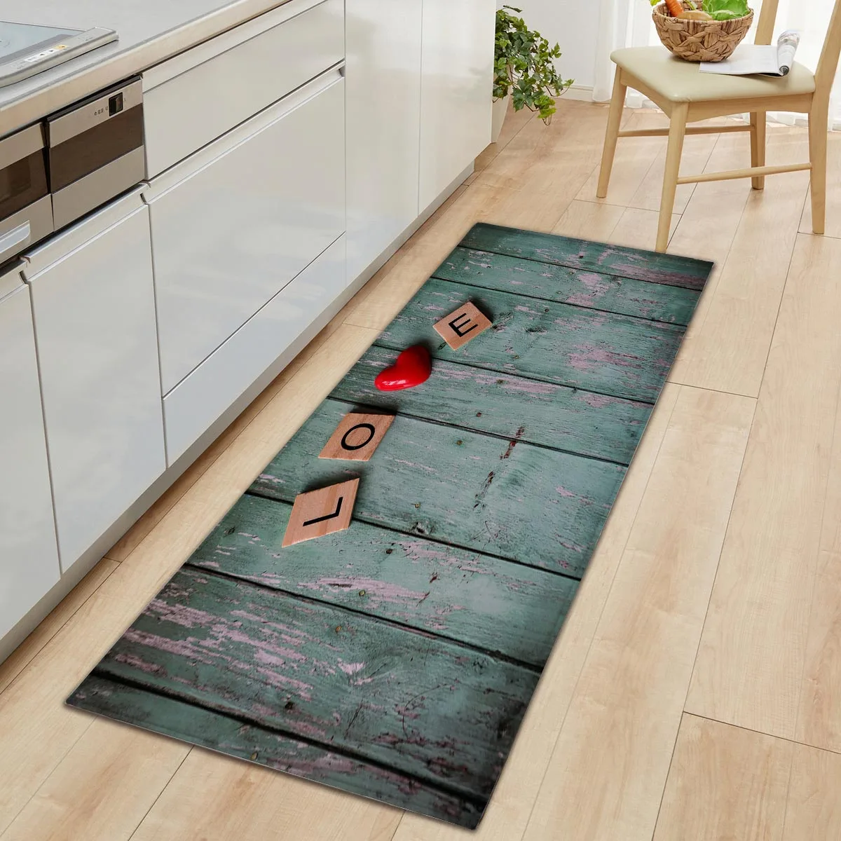 home kitchen floor mat carpet wood grain entrance door mat rugs non slip flannel carpets for bedroom living room bathroom free global shipping
