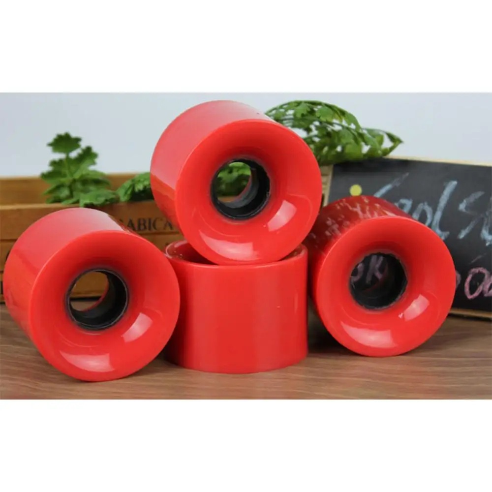 4 шт./компл. скейтборд крейсера колеса Пустой Pro 60X45 мм лонгборд длиной 22 дюйма