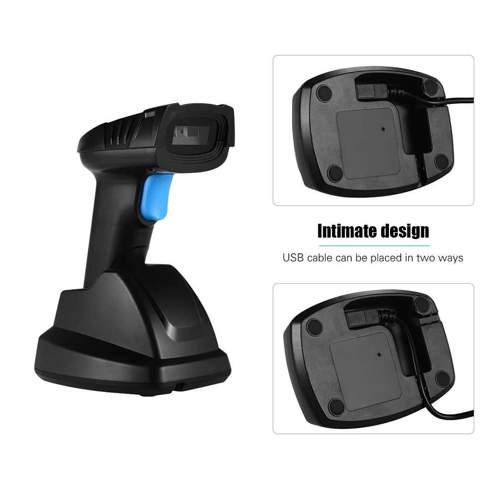 Ручной беспроводной сканер штрих кода Aibecy 1D 2D QR 2 4G считыватель с USB приемником