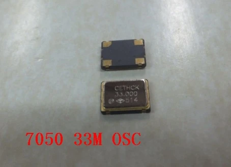 

10PCS/ 33M 7050 SMD crystal oscillator OSC 5*7 33M oscillator crystal