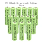 AAA 24 шт. 1,2 в 750 мАч Ni-MH перезаряжаемая батарея хорошего качества 1,2 в Nimh 3A батареи для пульта дистанционного управления