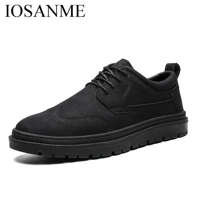 Мужская классическая кожаная повседневная обувь итальянский дизайн мужская