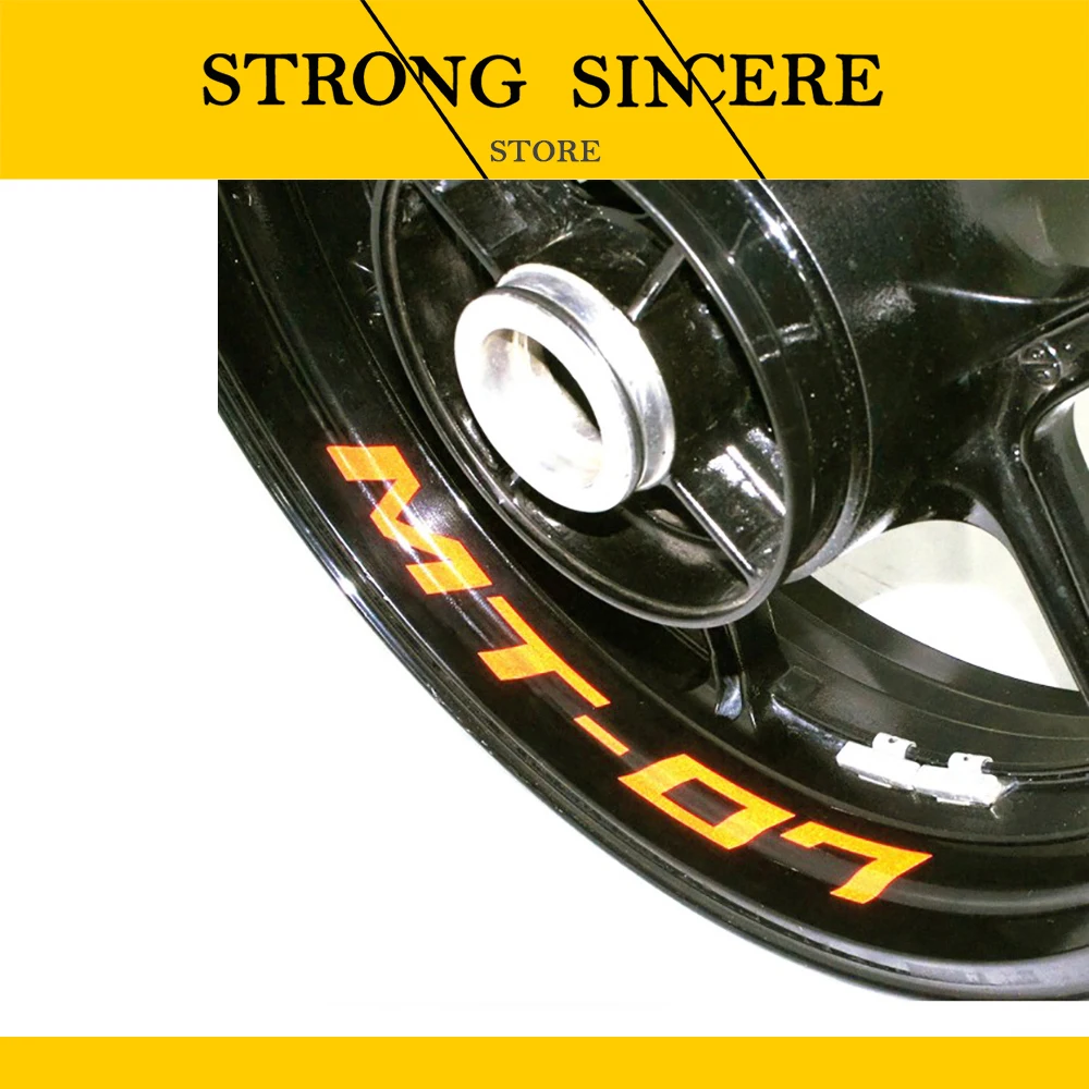 

Motorcycle Wheel Sticker Decal Reflective Rim Bike Motorcycle Suitable for YAMAHA MT-07