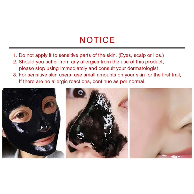 Men Women Blackhead Remove Face Mask Bamboo Charcoal Peel Off 30g KG66 |