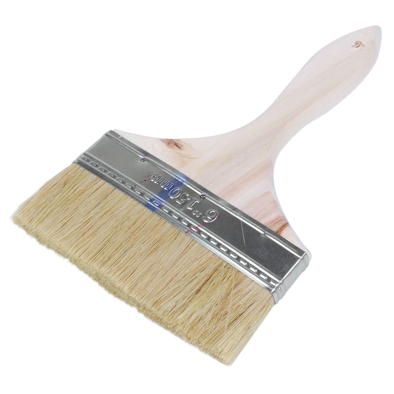 2 шт. кисть для краски: 1 5 дюймов широкий красный наконечник Деревянная ручка