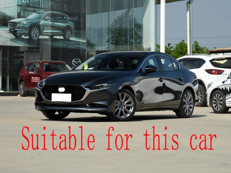 For Mazda 3 Axela Sedan BP 2019 2020 Car Accessories Carbon Fiber Style Inner Door Handle Cover Catch Bowl Trim Insert Bezel images - 6