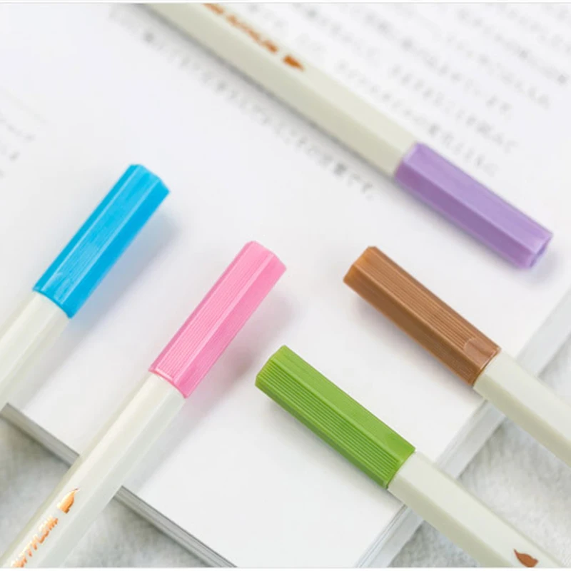 10 шт./упак. мягкая кисть Head STA металлические цветные чернила Водяная ручка для