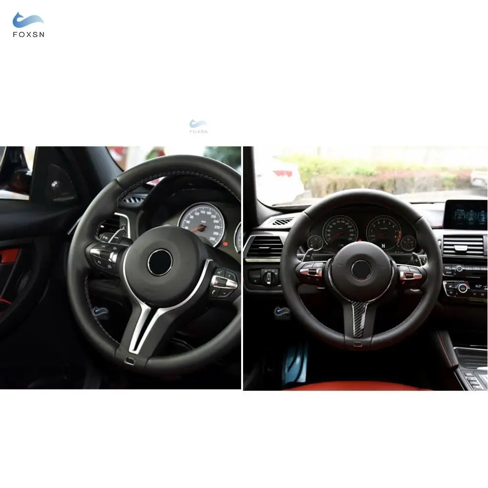Сменная накладка на руль для BMW F20 F22 F30 F31 F32 F33 F36 F10 F06 F12 F13 F15 F16 M sport Only из углеродного