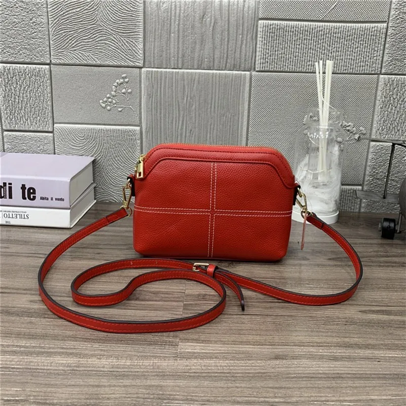 

Flap Diamond Women Small Lattice Cow Leather Shoulder Bag Casual Zipper Ladies Colors Mini Packing Chain Sling Crossbody Bags