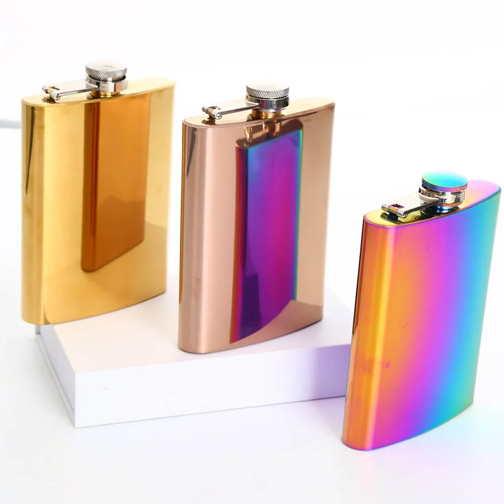 1 шт. фляжка из нержавеющей стали 8 унций|Плоские фляги| |