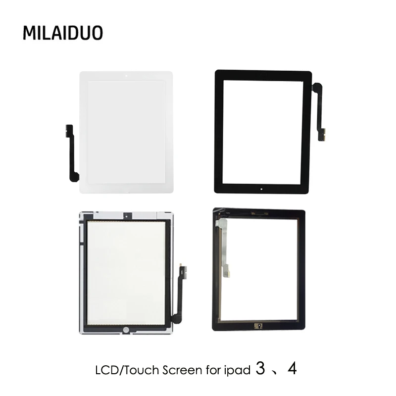 Оригинал/высокая копия сенсорного экрана для iPad 3 4 A1403 A1416 A1430 A1458 A1459 A1460 Переднее
