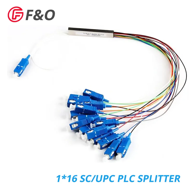 SC UPC одномодовый волоконно-оптический FTTH 0,9 мм Мини plc сплиттер 1x16