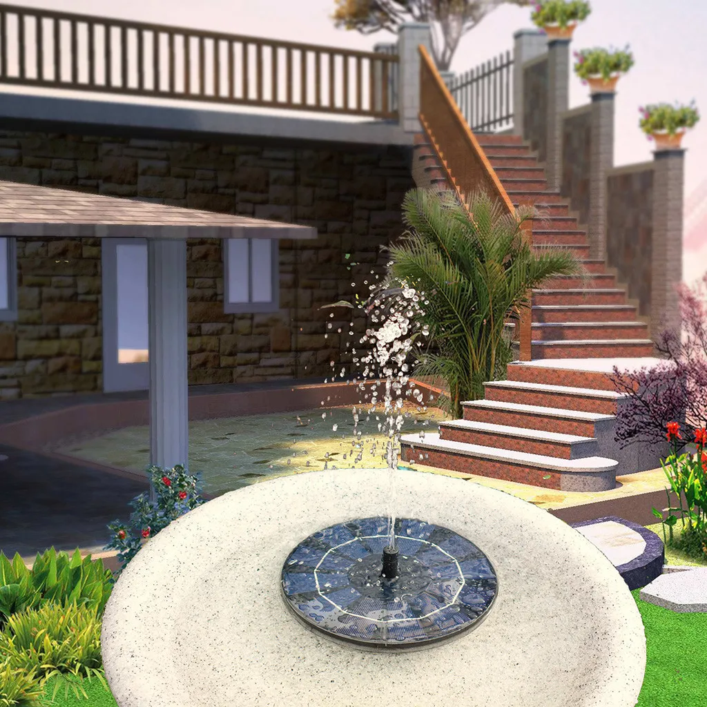 Набор для полива садовых растений погружная панельная помпа на солнечной