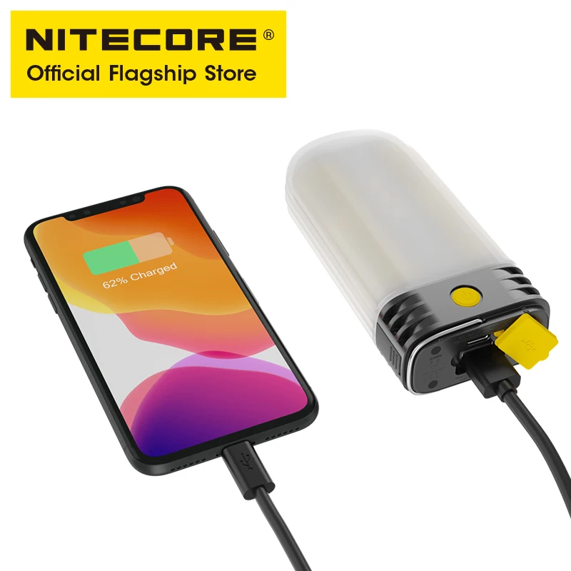 NITECORE LR60 походный светильник Мощность банк Зарядное устройство 280 люмен