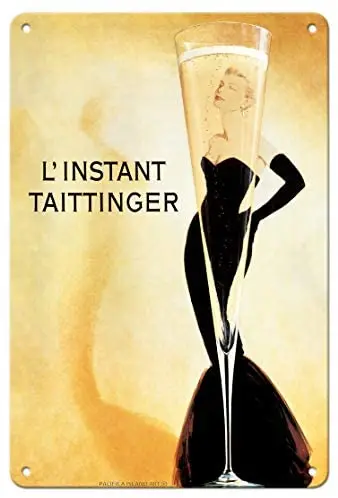 

L’Instant Taittinger (The Taittinger Moment) - Champagne Advertisement - Metal Tin Sign