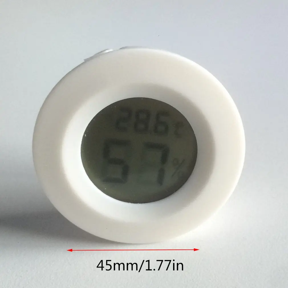 Круглый термометр встроенный электронный цифровой и увлажнитель ПЭТ акриловый