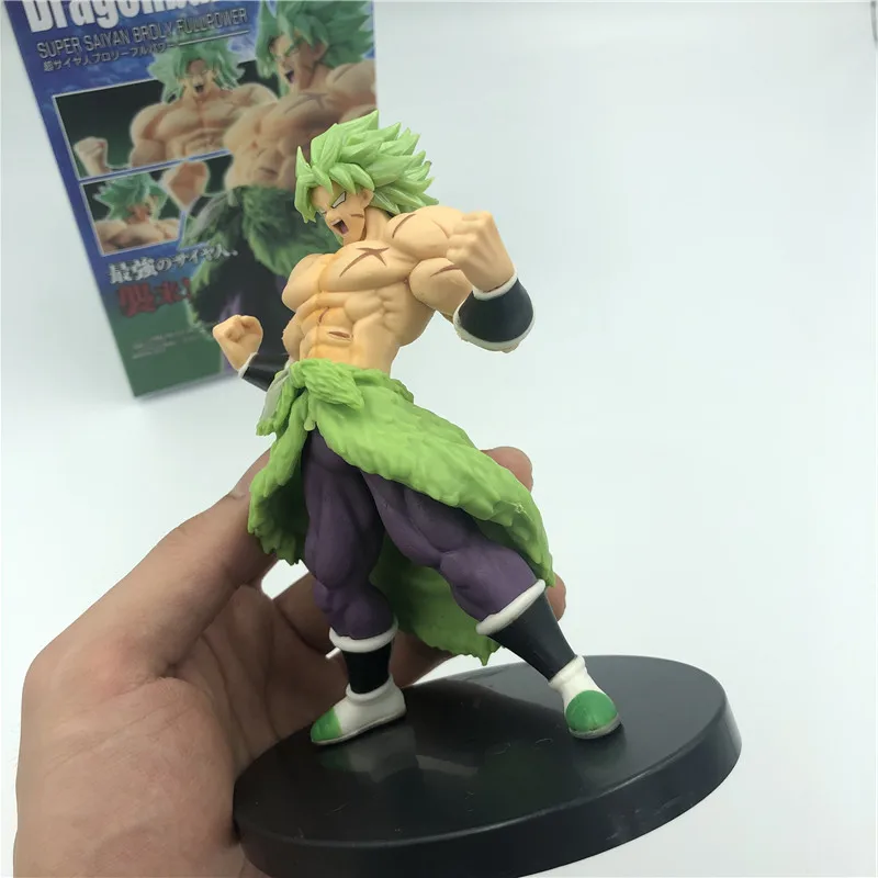 Dragon Ball Z Super Broly Movie Ver. Зеленые волосы против Гоку броли Супер Saiyan боевой формы ПВХ Фигурки Модель DBZ 24 см
