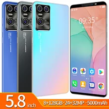 Novo celular s10pro 5.8 Polegada tela cheia 8mb ram 128gb rom android barato celular smartphone celulares (4)