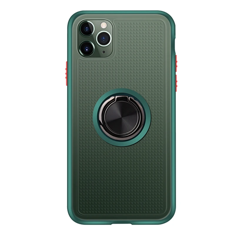 Midnight Green Противоударный чехол OTAO с магнитным кольцом для iphone XS MAX XR X 8 7 6 6S Plus, жесткая задняя крышка для iphone 11 Pro MAX, чехол s Coque - Цвет: Midnight Green
