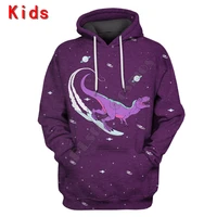 dinosaur in space hoodies 3d printed kids sweatshirt long sleeve boy for girl funny pullover 03