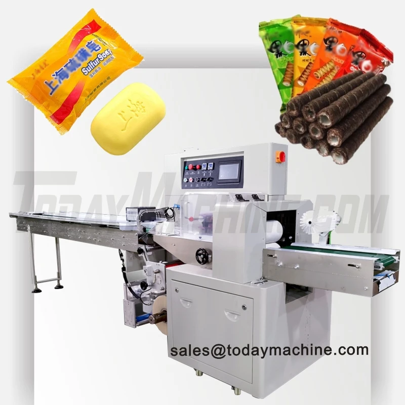 

Flow Wrapper Automatic Horizontal Pillow Wrapping Machine Chocolate Flow Wrapper