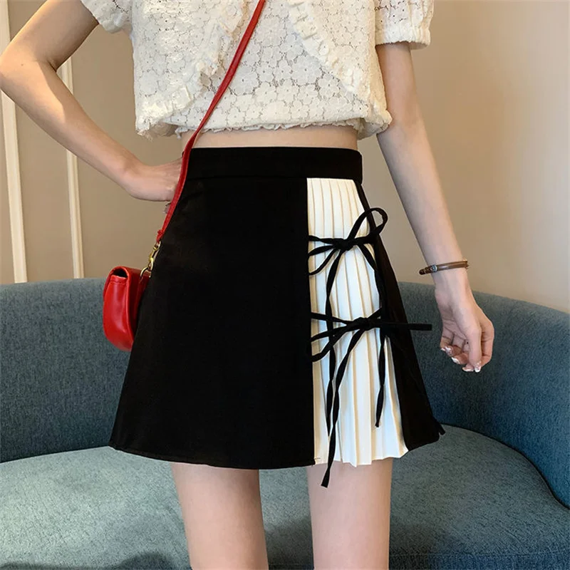 

2021 Summer Student Skirts New A-Line Skirts, Small, Wild, Thin, Pleated Skirts, High-Waisted Skirts, Women