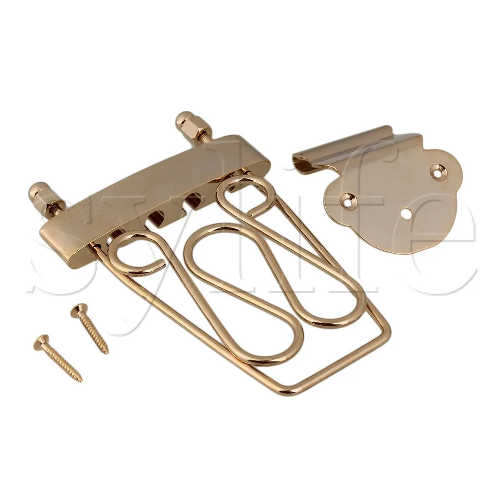 Золото Делюкс 4 бас трапециевидный Струнодержатель проводной рамки|Детали и