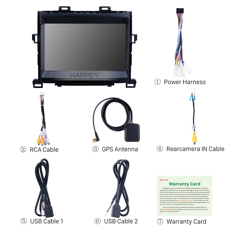 Автомобильный мультимедийный проигрыватель Harfey HD 8 &quot Android 1 GPS Авторадио Navi 3G Wi Fi