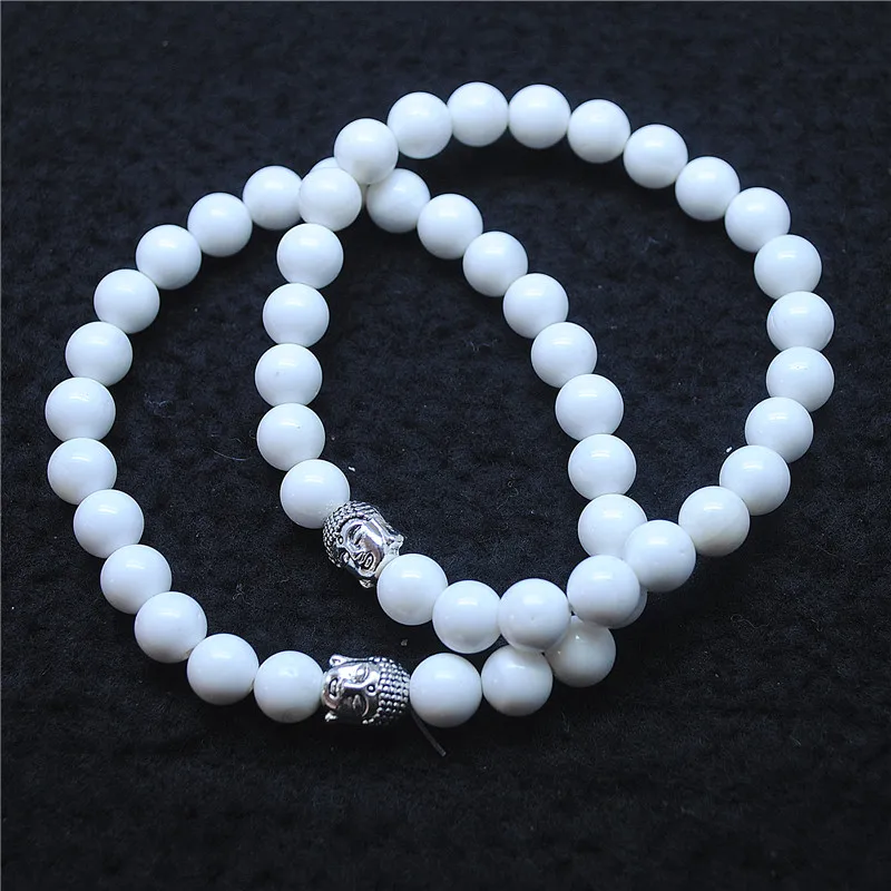 2 шт. натуральный белый корпус браслеты перламутровая круглая форма размер 8 мм