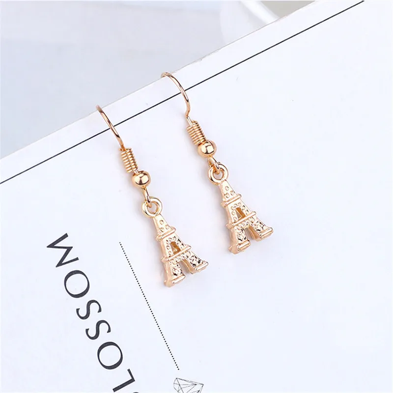 Женские серьги с эмалированными бусинами ZRM золотистые металлические полыми