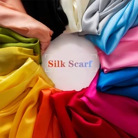 2022 pure slik scarf for women luxury silk hijab women solid foulard femme muslim women hijab jersey beach poncho scarf bandana