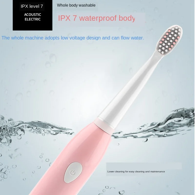 Six Gear Adult Household Tooth brush Electric USB Charging Sound Wave Vibration Brush Soft Hair Clean White | Бытовая техника