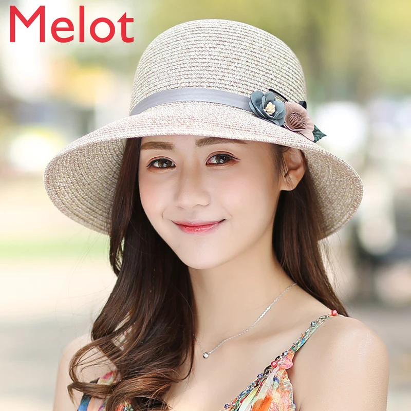 

Sun Hat Big Brim Beach Hat Straw Hat Seaside Travel Sun Protection Hat Sunhat