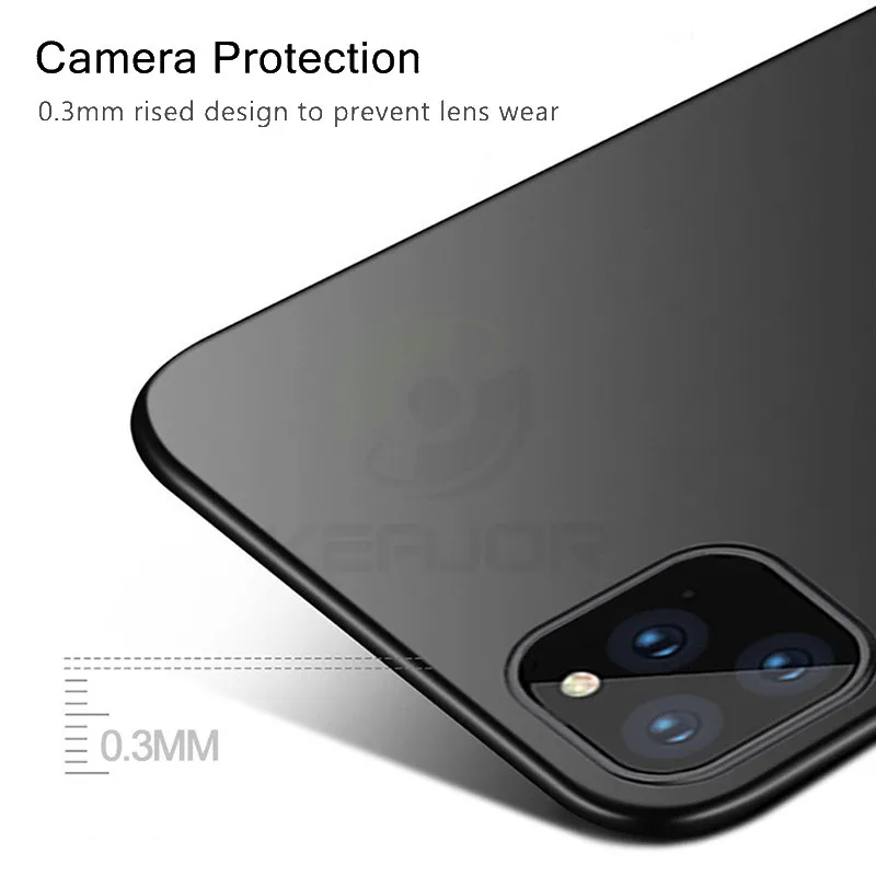 Keajor чехол для iPhone 11 Max Pro Чехол Ультра тонкий мягкий матовый Силиконовый ТПУ бампер чехол для iPhone 11 Pro Телефон fundas