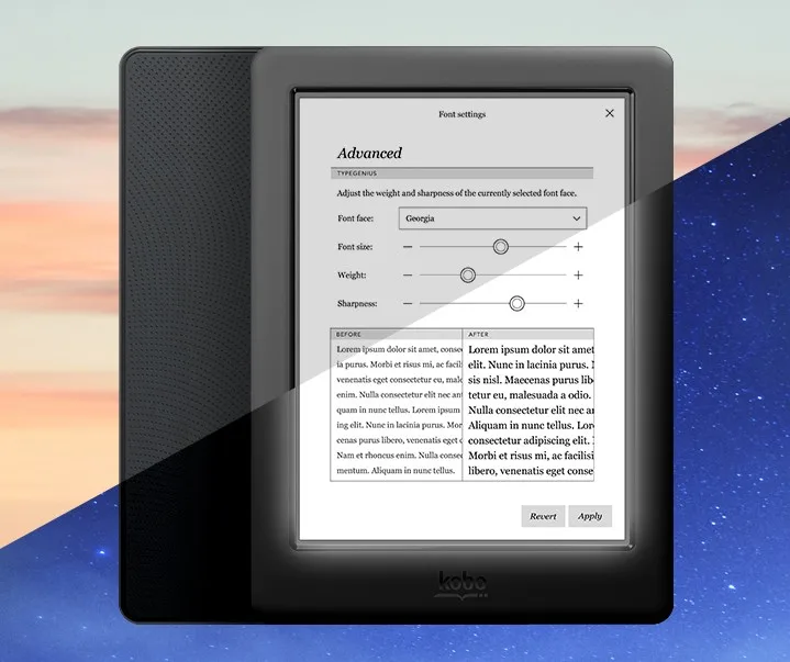 Электронная книга Kobo Glo HD 300PPI 6 дюймов 4G электронные чернила 1448x1072 сенсорный экран