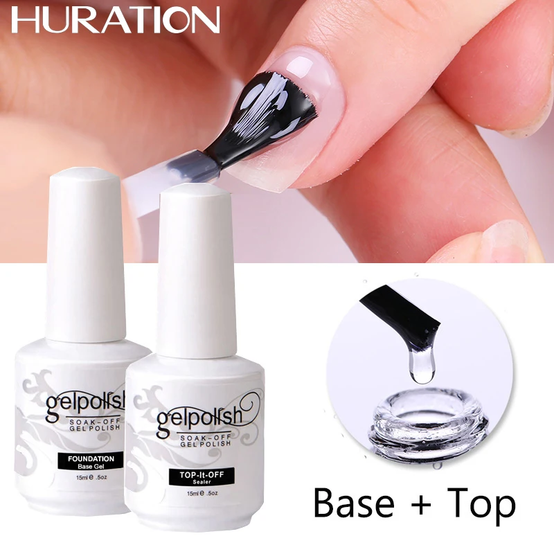 Huration TOP Новый Цвет Гель-лак для ногтей набор замачиваемый Маникюр Полупостоянный