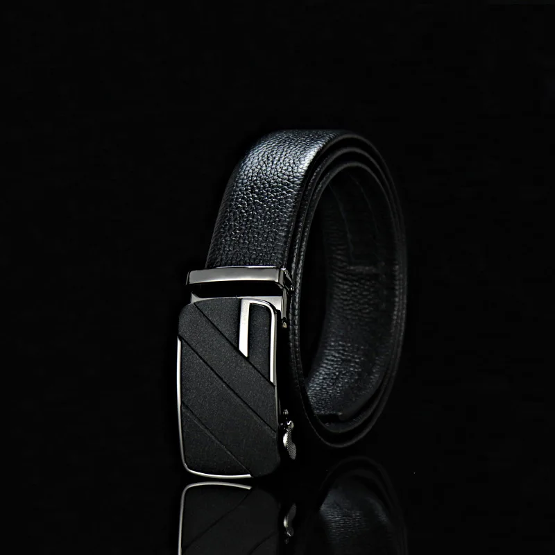 

Maikun Men's Genuine Leather Belt Fashion Frosted Automatic Buckle Business Belt Top Layer Cowskin Soft Belt