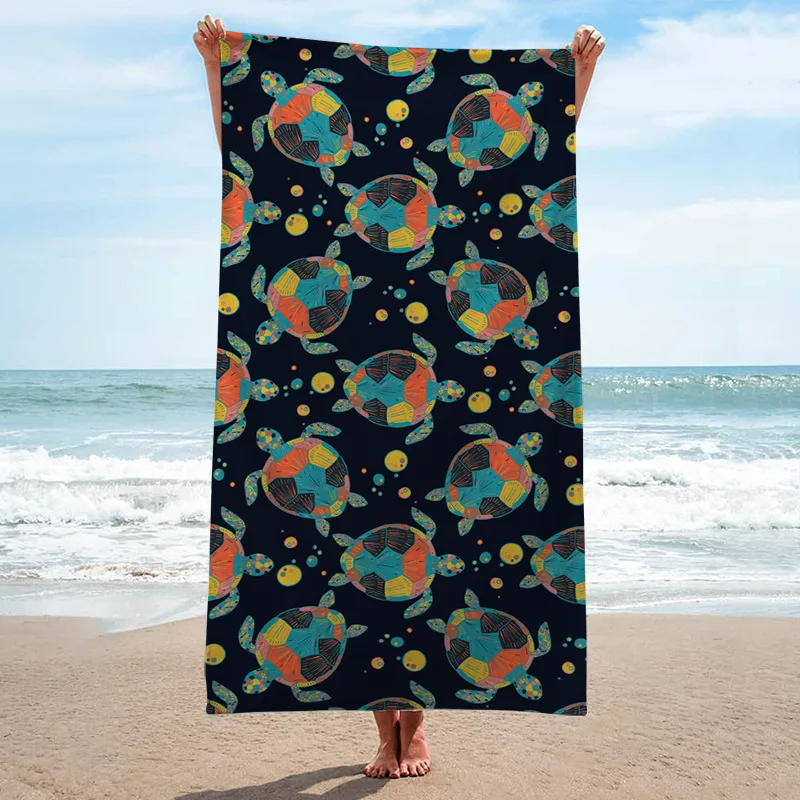 

Turtle Beach Towel Ocean Super Soft Water Absorbent Beach Towel for Traveling Bathroom Swimming Camping Outdoors and Sports