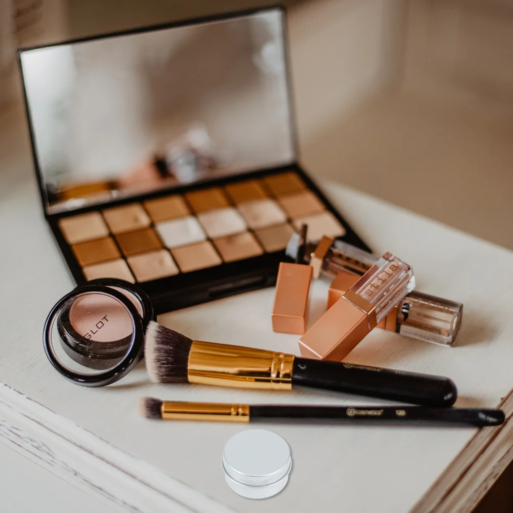 

20pcs 20ml Travel Cosmetic Container Aluminium Sample Box with Screw Lid Empty Makeup Storage Pot