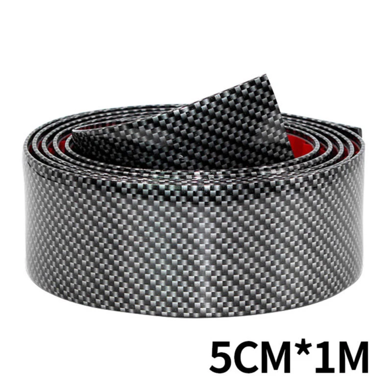 

Accessories Door Sill Strip Protector Protector Smooth Shiny Car Sticker Carbon Fiber Truck Exterior Mouldings & Trim