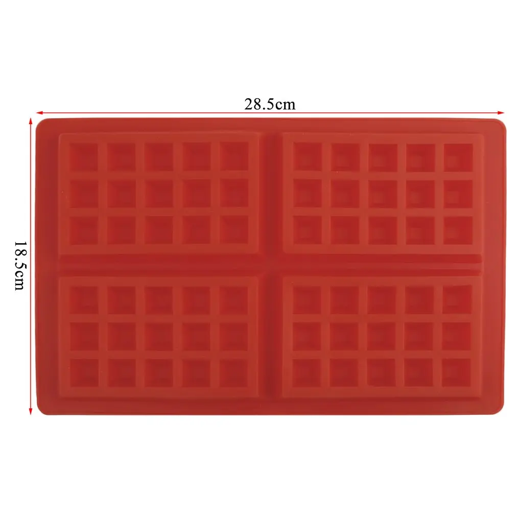 

Eco-Friendly Safety 4-Cavity Waffles Cake Chocolate Pan Silicone Mold Baking Mould Bakeware Kitchen Baking & Pastry Tools