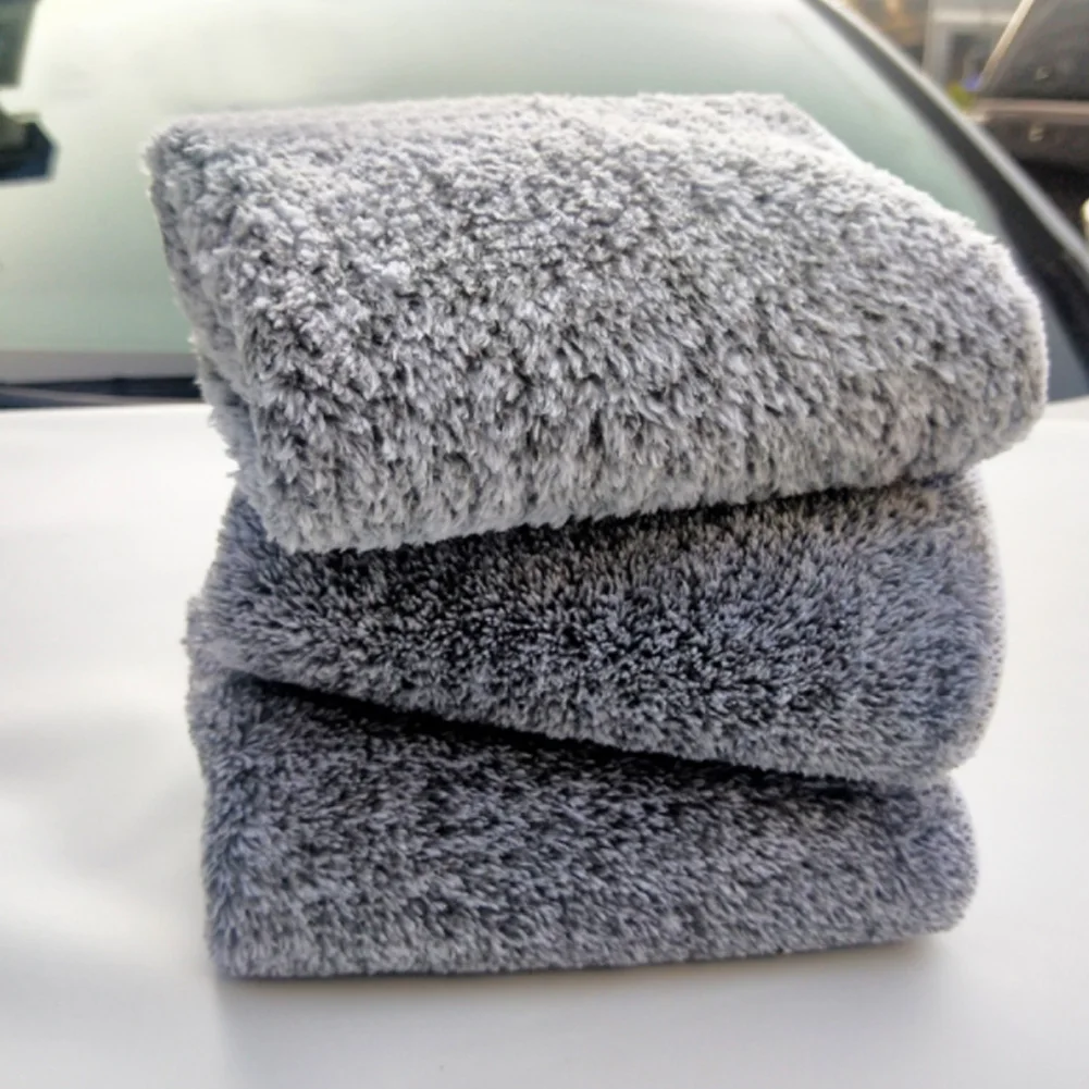 

Car Wash Towel 30% Bamboo Charcoal Fiber Towel Super Absorbancy Microfiber Antibacterial Rags For Dusting & Cleaning